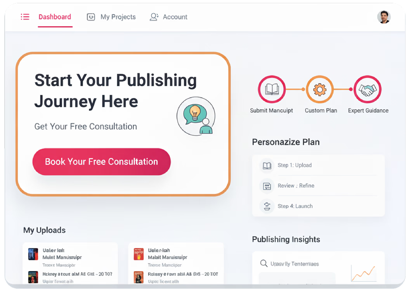Publishing Dashboard